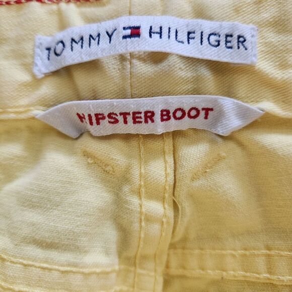 Tommy Hilfiger Womens Hipster Boot Yellow Jeans Embroidered Pocket - Picture 5 of 6